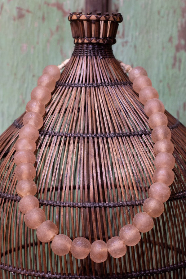 African Glass Beads - Pink Medium Tierra del Lagarto
