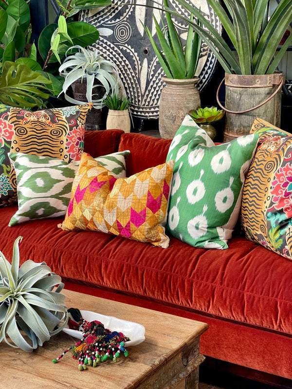 How to Style a Colorful Sofa