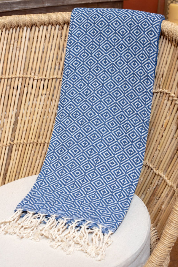 Turkish Towel - Blue Diamond