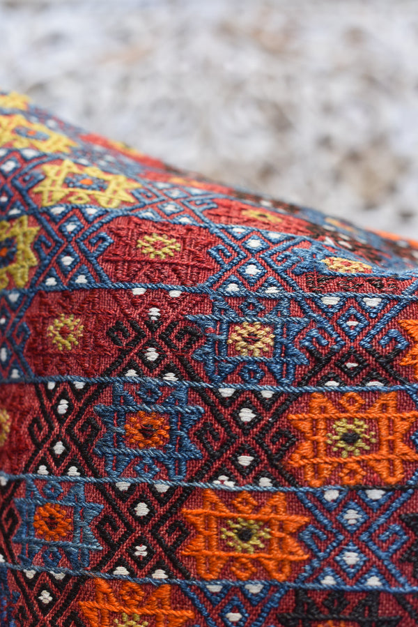 Vintage Turkish Cicim Kilim Pillow
