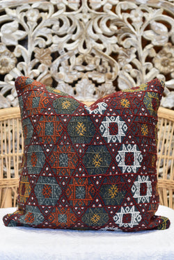 Vintage Turkish Cicim Kilim Pillow