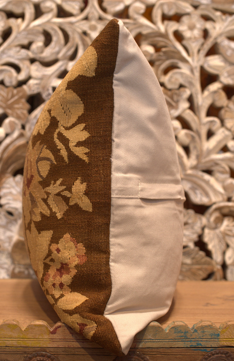 Romanian Floral Kilim Pillow