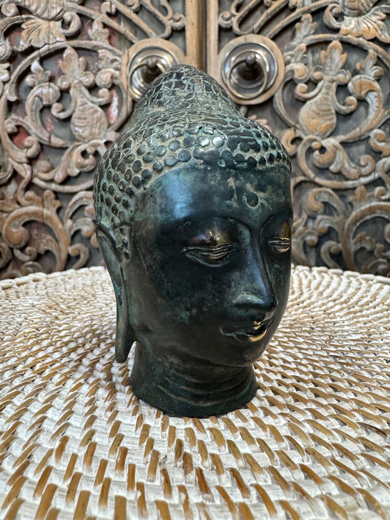 Small Bronze Buddha Head