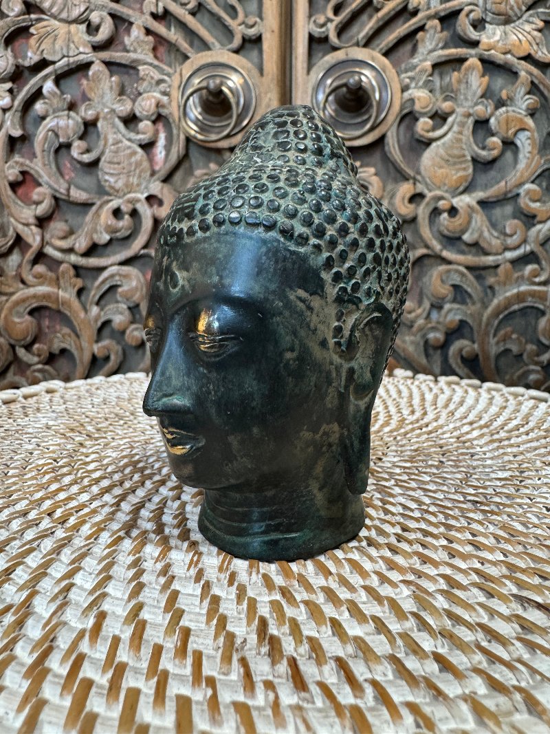 Small Bronze Buddha Head