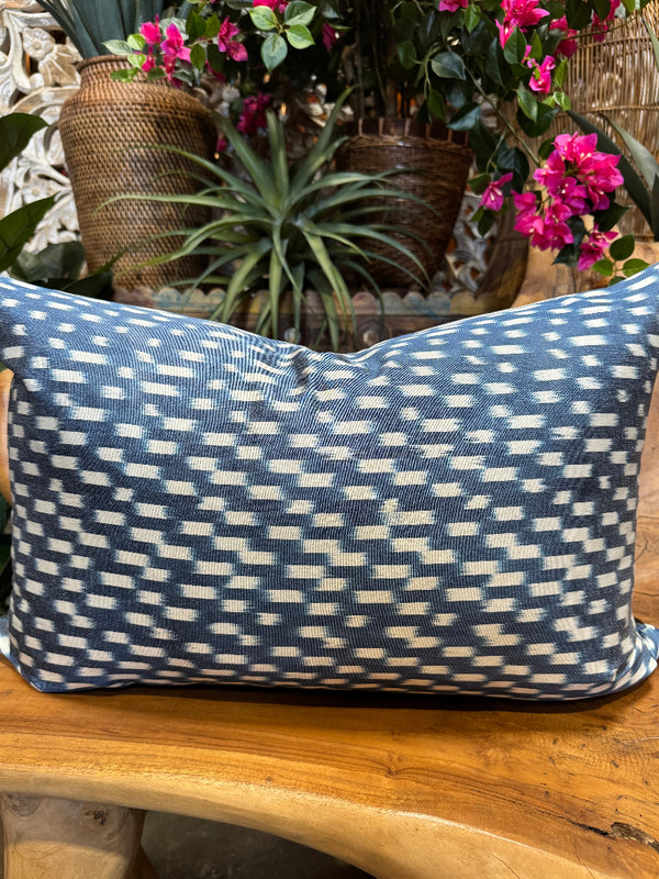 Silk Ikat Lumbar Pillow