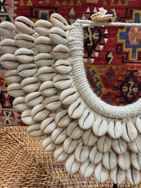 Small Cowrie Shell Necklace with Stand