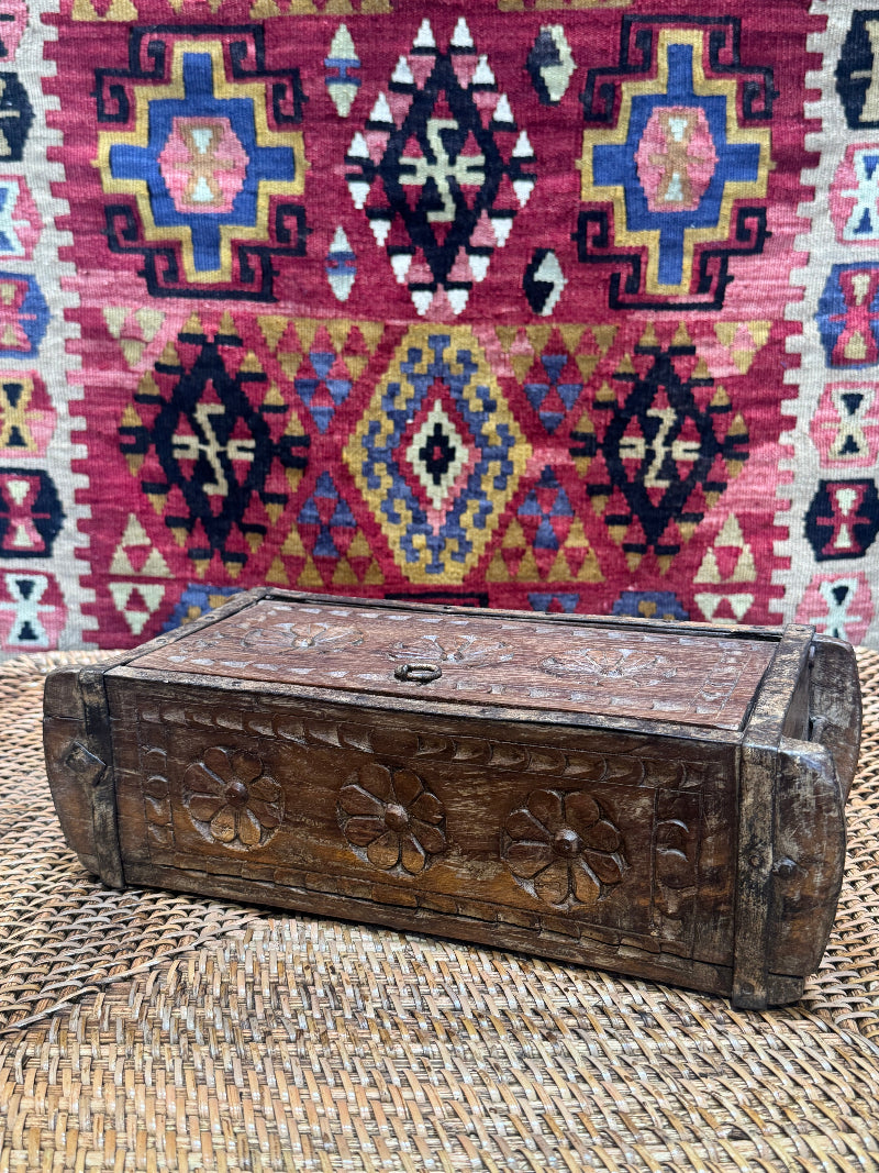 Carved Teak Box