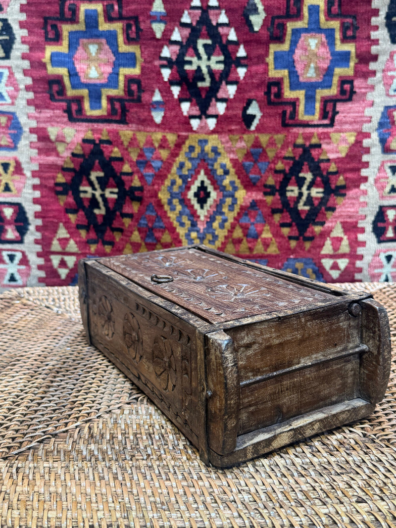 Carved Teak Box