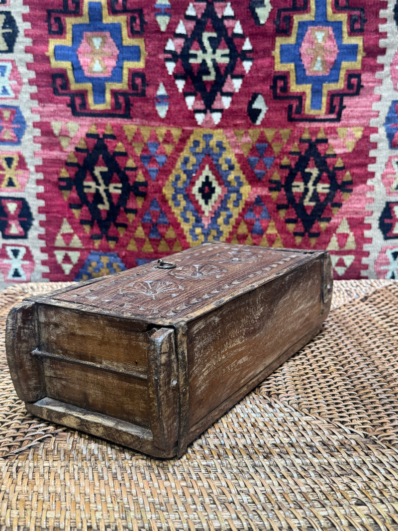 Carved Teak Box