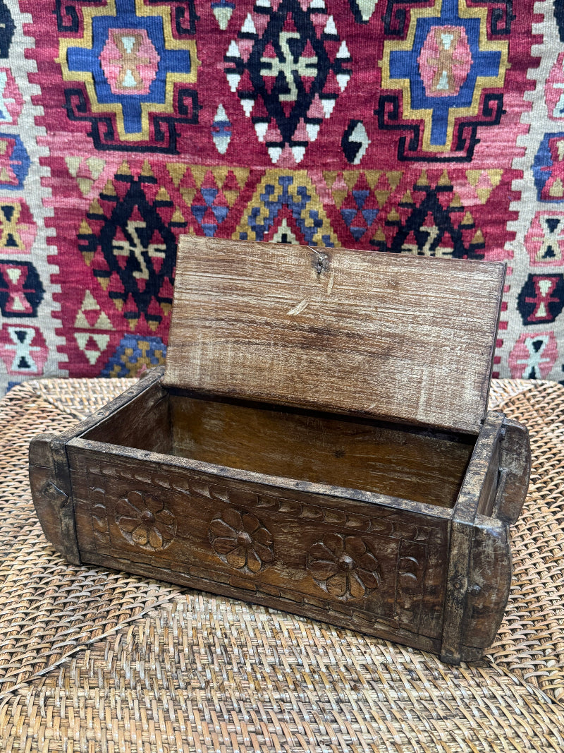 Carved Teak Box