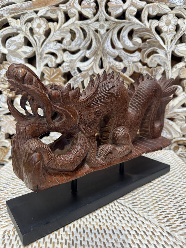 Carved Dragon on Stand
