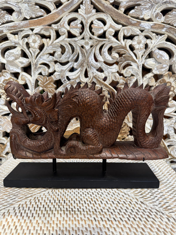 Carved Dragon on Stand