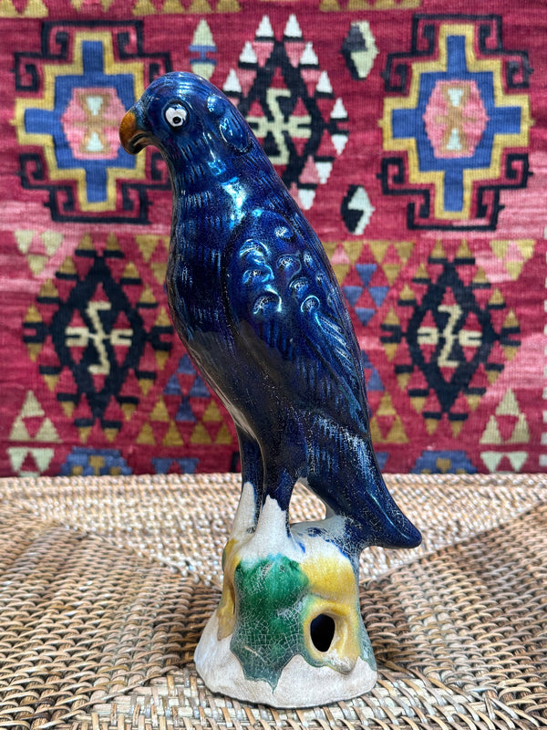 Blue Hand Painted Porcelain Bird