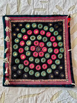Square Gujarati Mirror Cloth Patch/Coasters