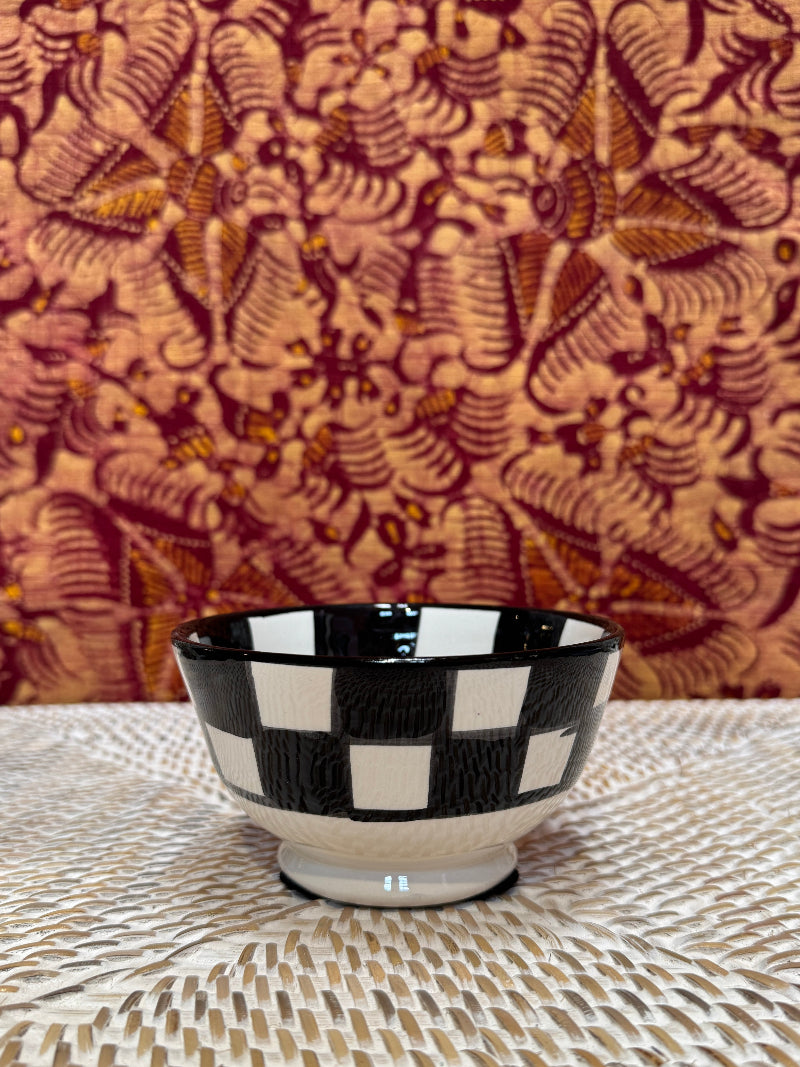 Black and White Moroccan Bowl