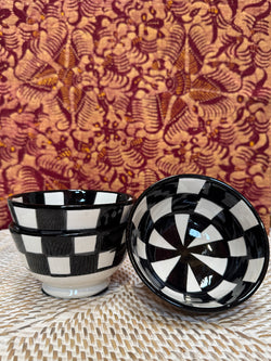 Black and White Moroccan Bowl