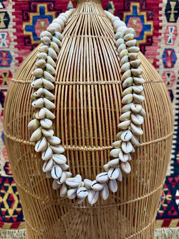 Cowrie Shell Bead Necklace