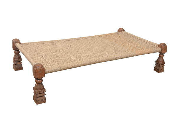 Old Carved Charpai/Charpoy