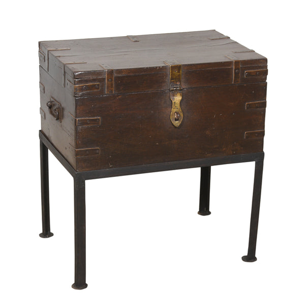 Old Trunk On Stand