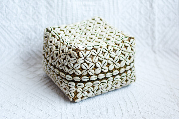 Cowrie Shell Basket Box