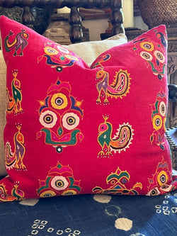 Embroidered Kutch Skirt Pillow Tierra del Lagarto
