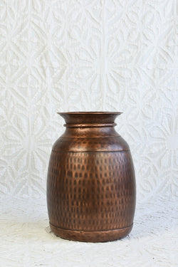 Iron Vase - Antiqued Copper Finish Tierra del Lagarto