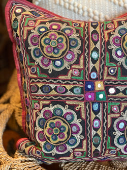 Kutch Mirrorcloth Pillow Tierra del Lagarto