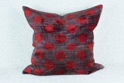 Silk Ikat Pillow - Polka Dot Tierra del Lagarto