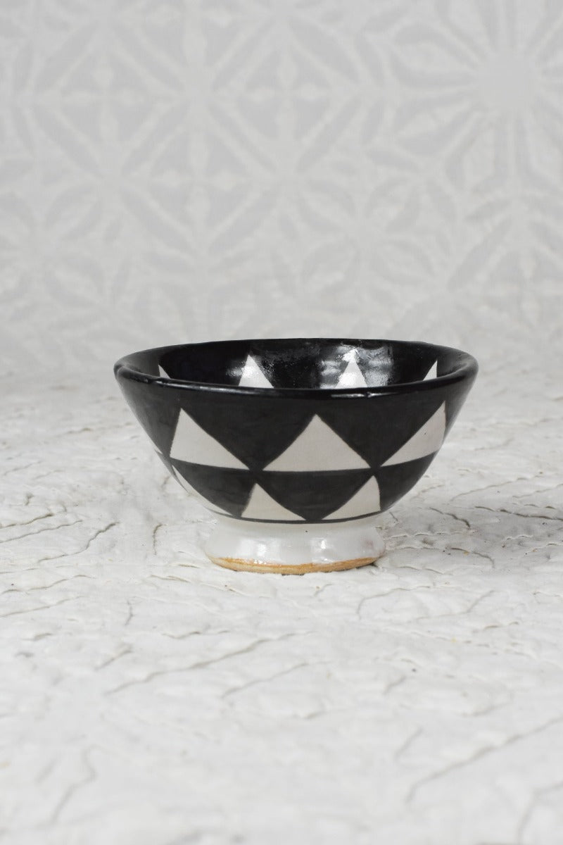 Tiny Serving Bowl - Black & White Tierra del Lagarto