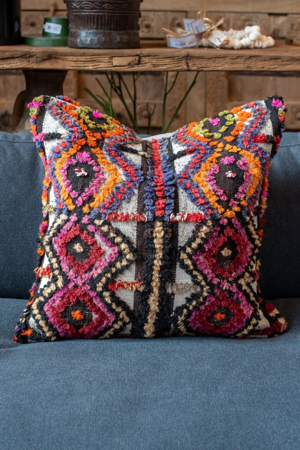 Silk Scarf Throw Cushion made from Duo Cosmique – Piggi International