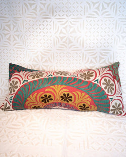 Vintage Suzani Lumbar Pillow Tierra del Lagarto