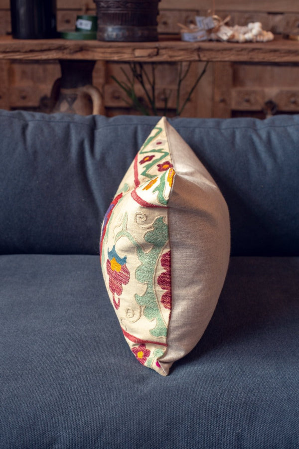 Silk Scarf Throw Cushion made from Duo Cosmique – Piggi International