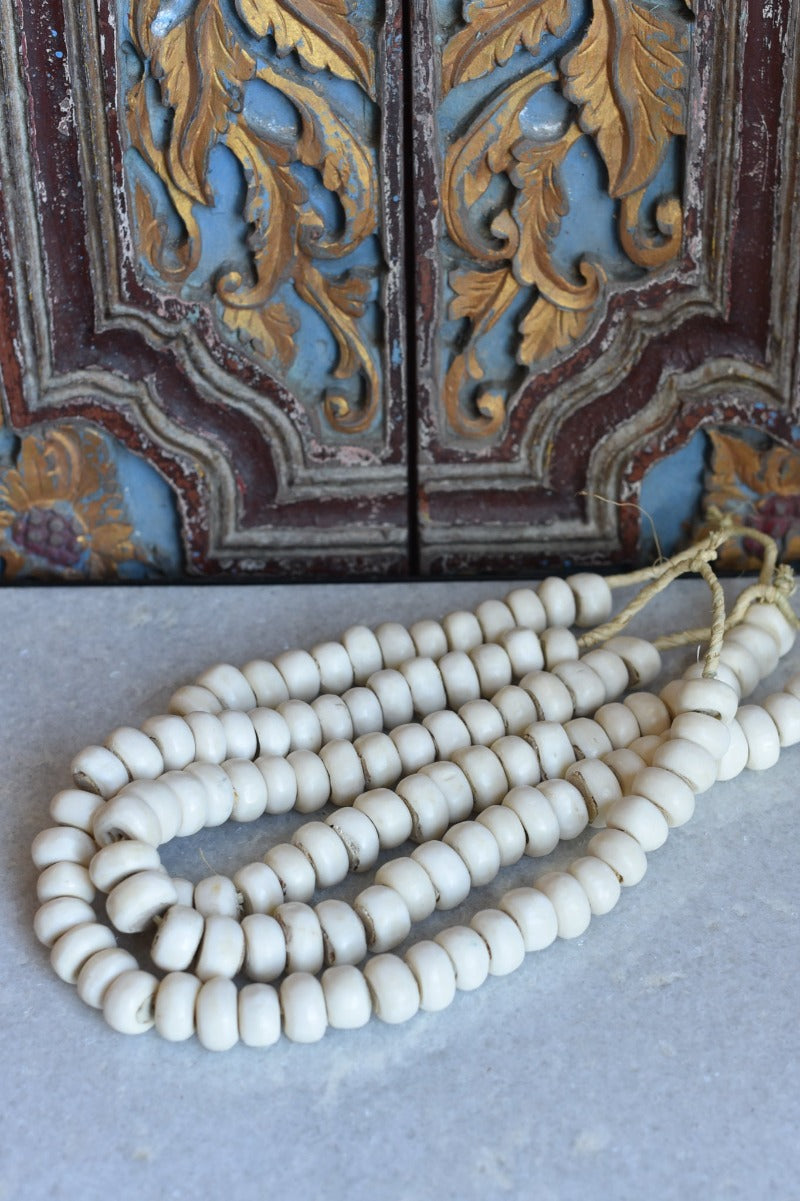 70 White Bone Beads – Austin Avenue