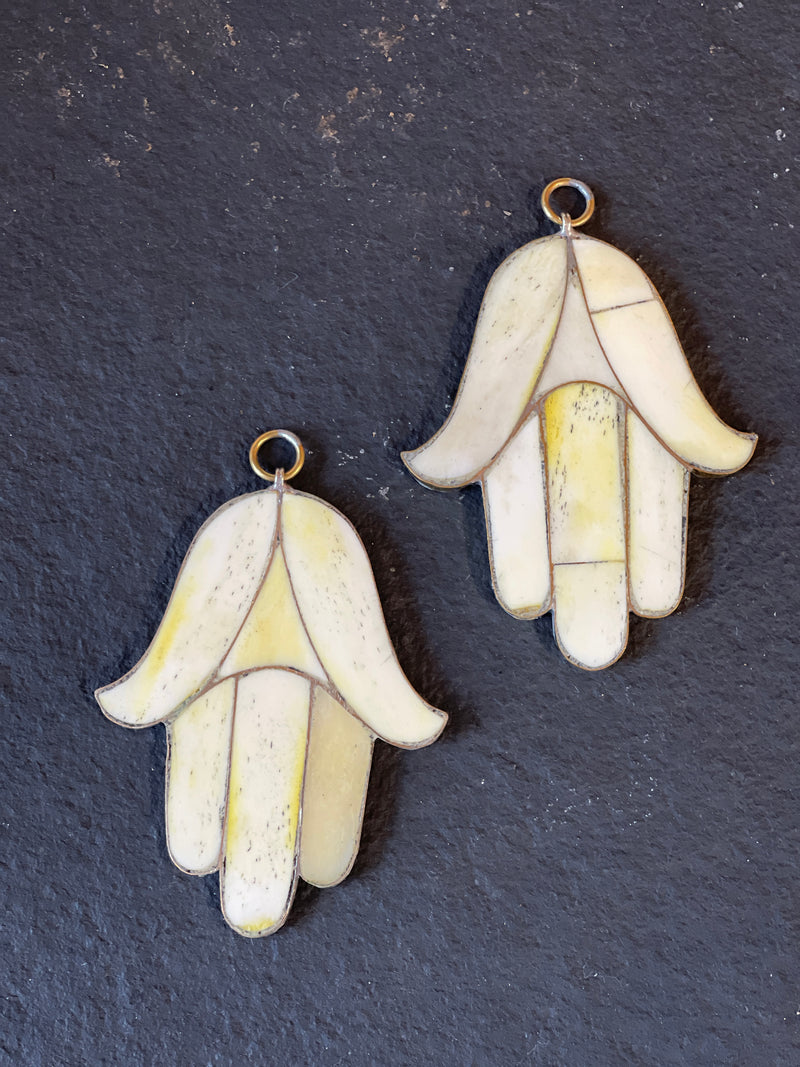 Moroccan Bone Inlay Hamsa