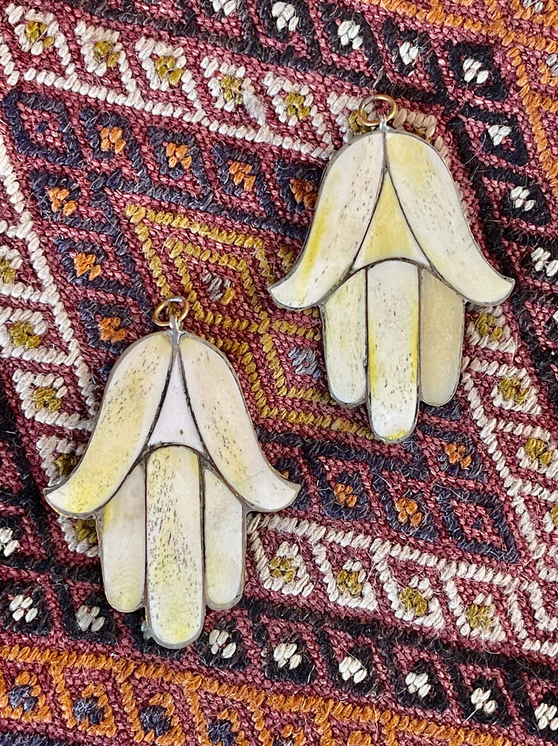Moroccan Bone Inlay Hamsa